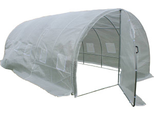Tunnelgewächshaus mit Schwingtür "mimosa"- 180 g/m² - 18 m² - 6 x 3 x 2 m