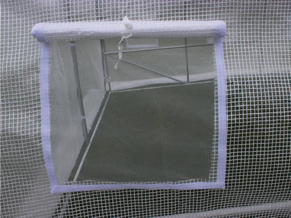Tunnelgewächshaus mit Schwingtür "mimosa"- 180 g/m² - 18 m² - 6 x 3 x 2 m