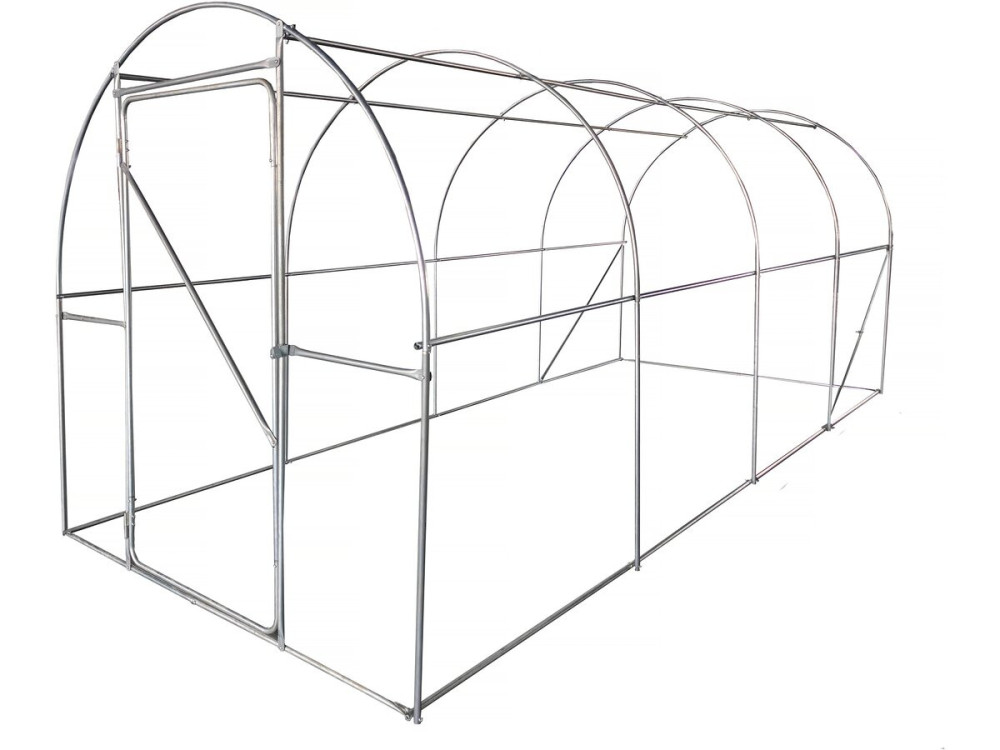 Tunnelgewächshaus mit Tür „Mimosa” 4,5 x 2 M – 180 g – 9 M² - Weiß
