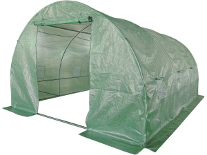 Tunnelgewächshaus für den Garten „Lys“ – 4 x 3 M - 12 M² - 140 g – Grün