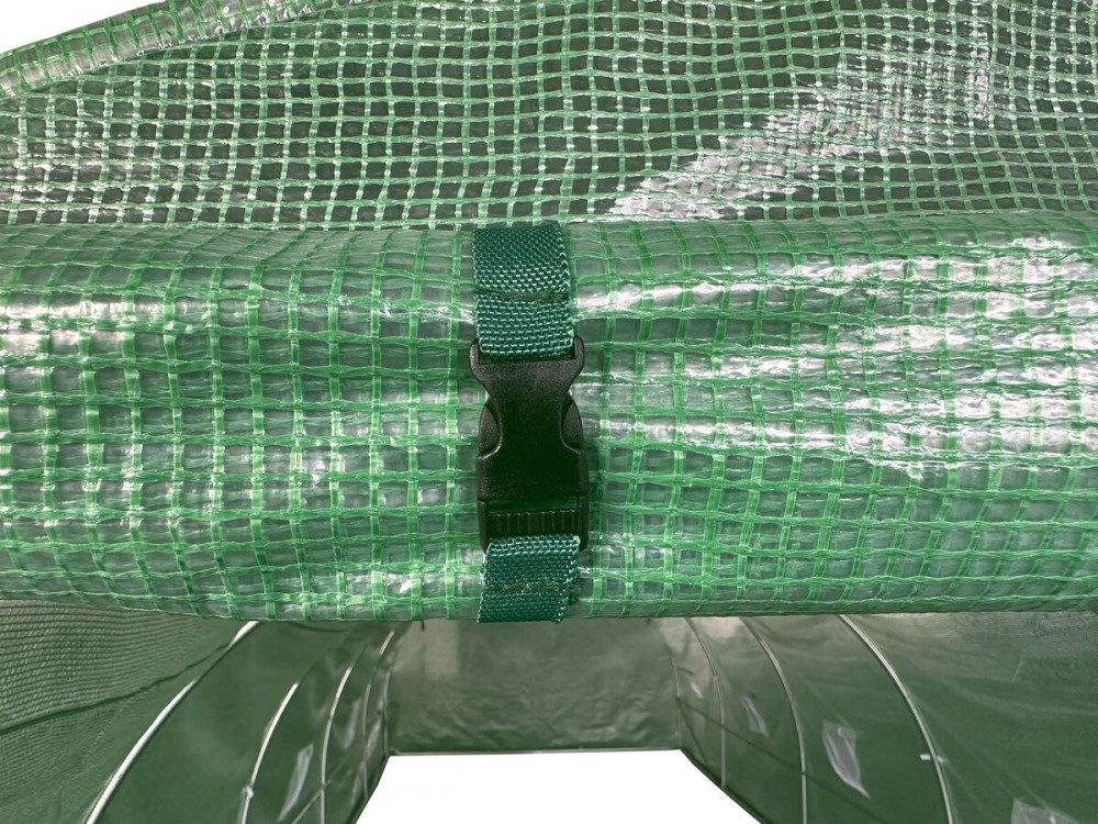 Tunnelgewächshaus für den Garten „Lys“ – 4 x 3 M - 12 M² - 140 g – Grün