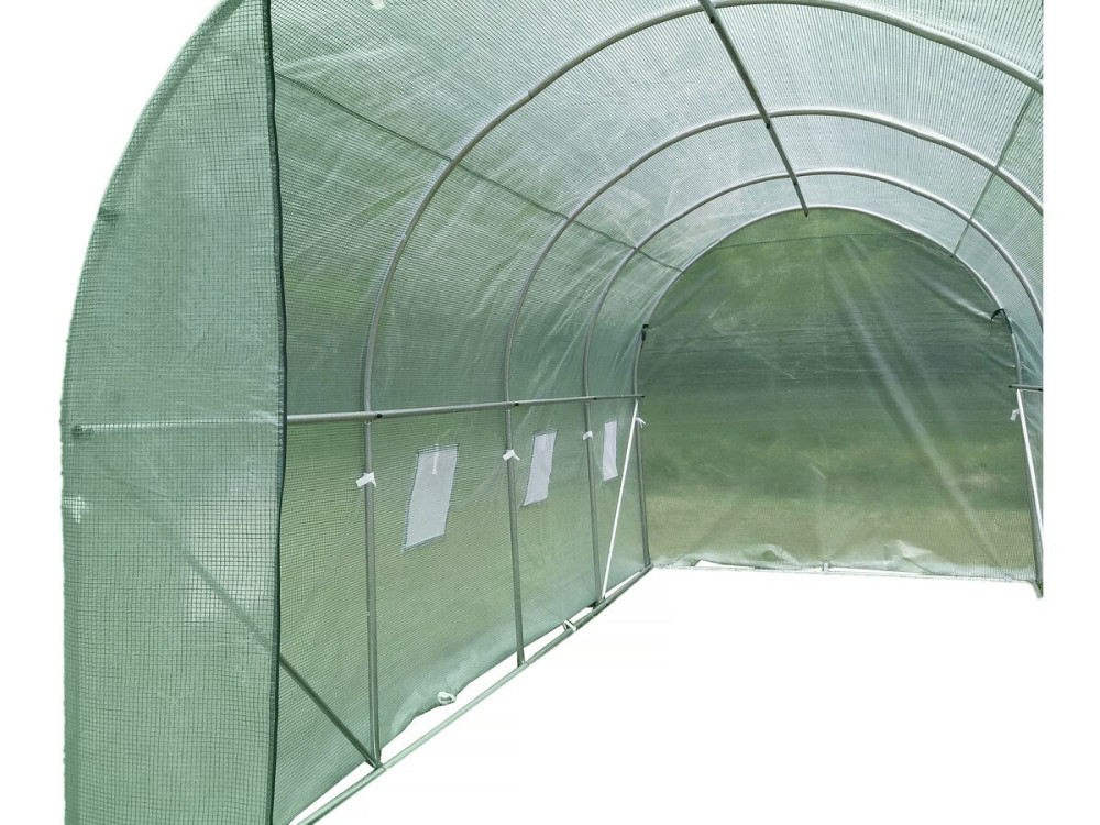 Tunnelgewächshaus für den Garten „Lys“ – 4,5 x 2 M - 9 M² - 130 g – Grün