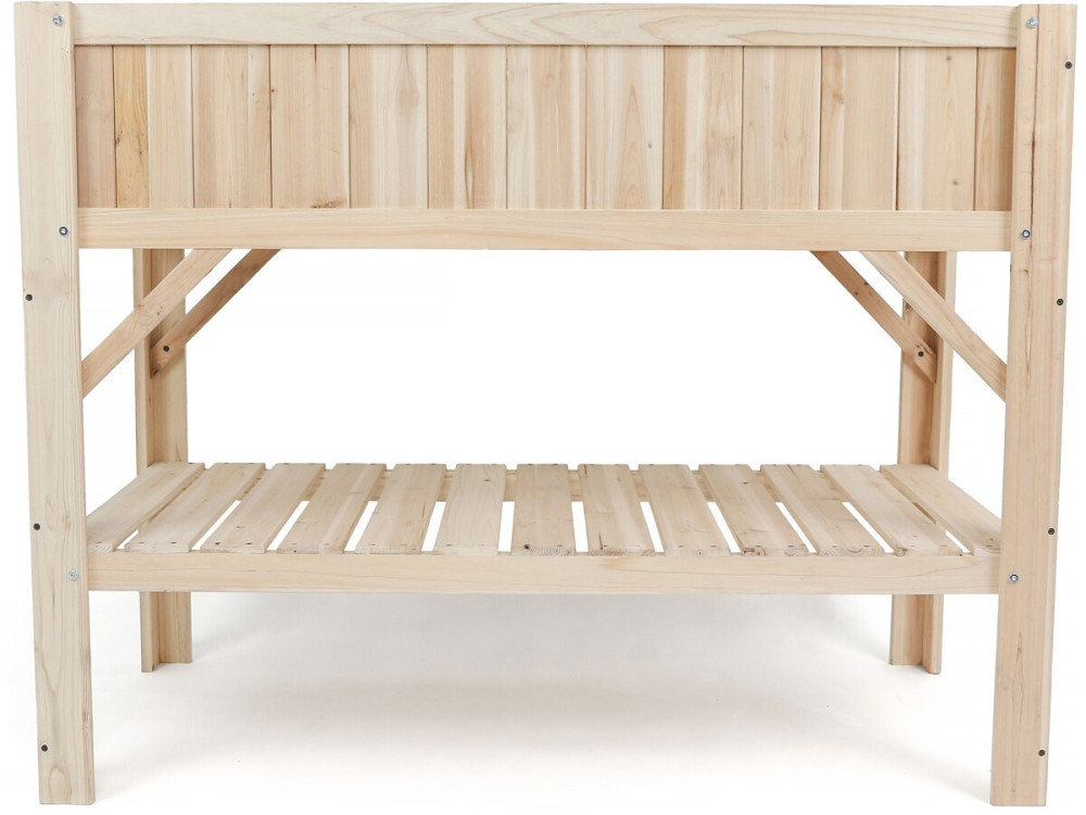Gemüsegartenquadrat aus Holz auf Füßen "Magnolia" - 115 x 57 x 90 cm - Beige