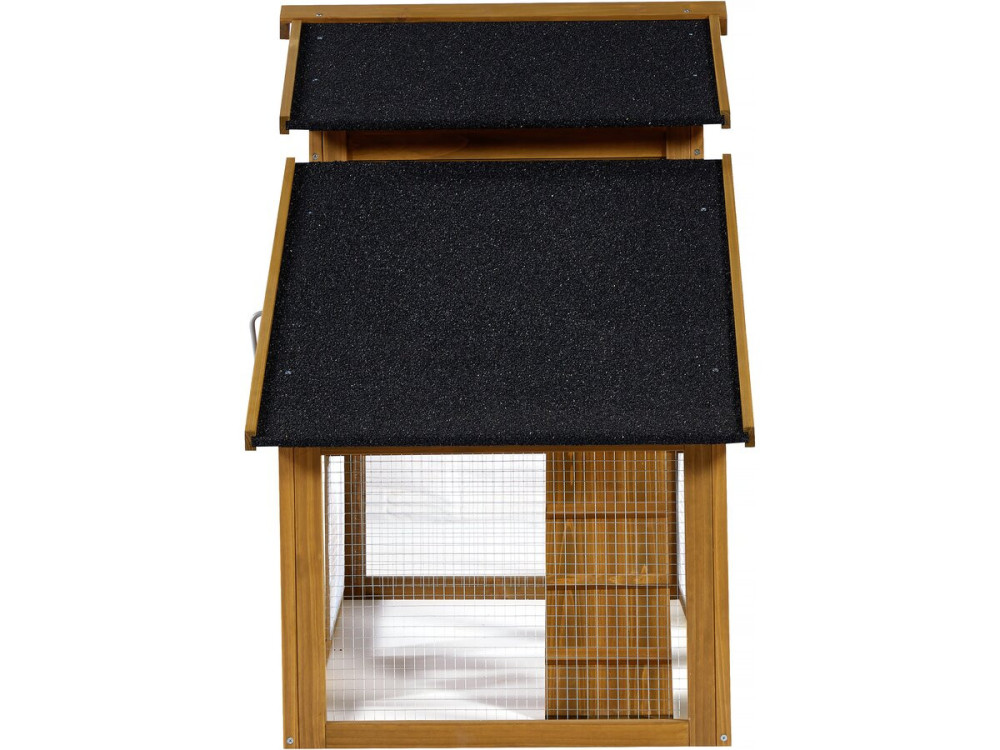 Hühnerstall "Clochette" mit Legenest aus Holz - Braun