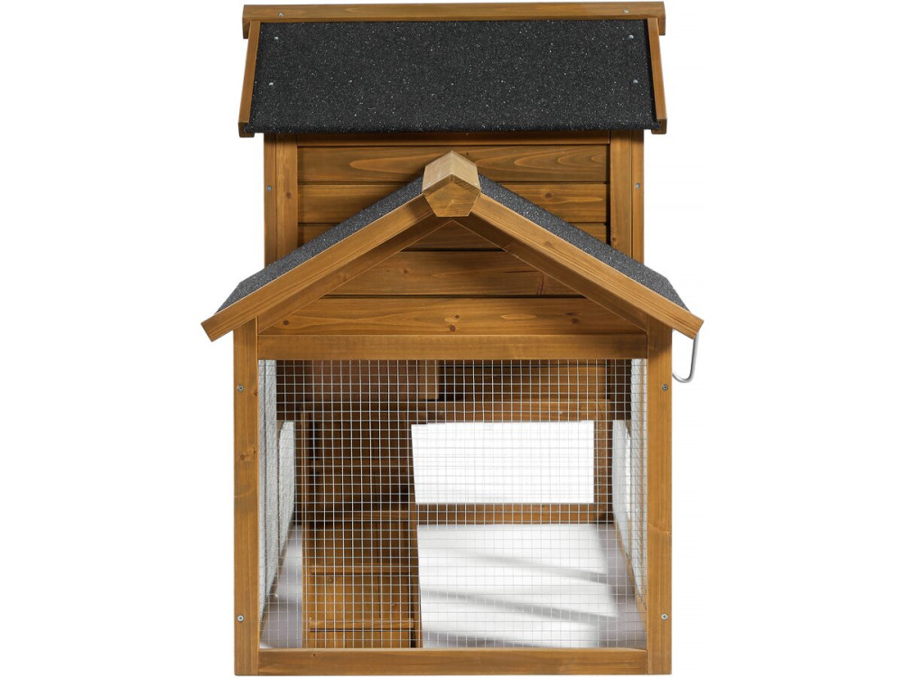Hühnerstall "Poulette" mit Legenest aus Holz - Braun