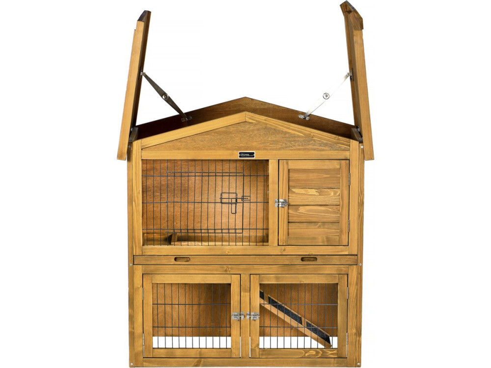 Hühnerstall aus Holz "Haselnuss" - 102 x 55 x 100 cm - Braun