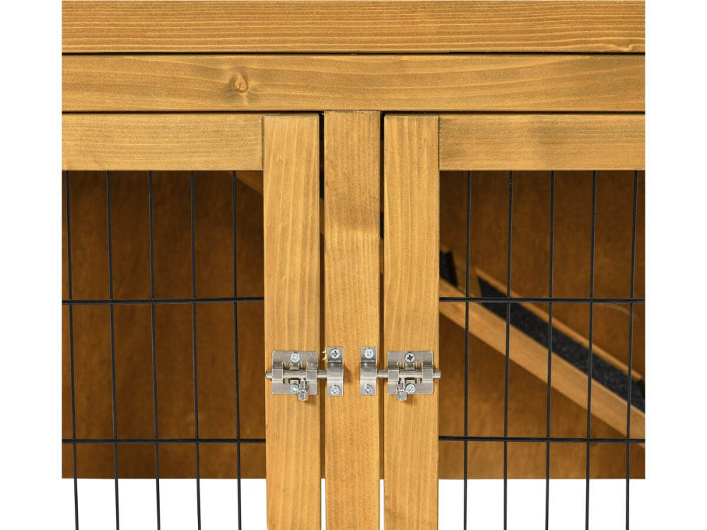 Hühnerstall aus Holz "Haselnuss" - 102 x 55 x 100 cm - Braun