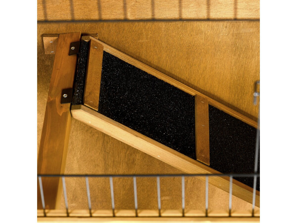 Hühnerstall aus Holz "Haselnuss" - 102 x 55 x 100 cm - Braun
