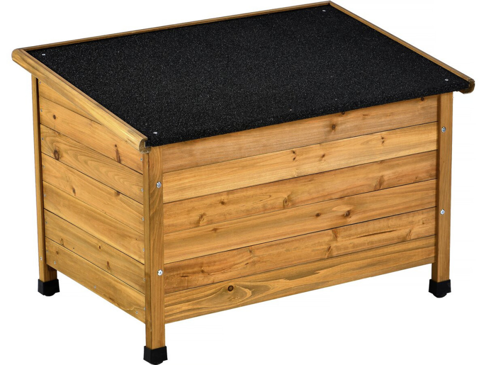 Hundehütte aus Holz „Max“ – 85 x 57 x 58 cm – Braun