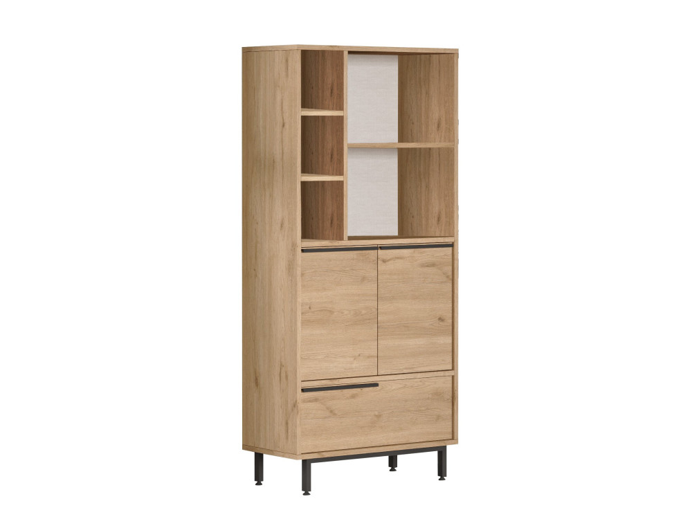 Holzschrank "Calvin" - 74 x 35 x 161 cm - Braun
