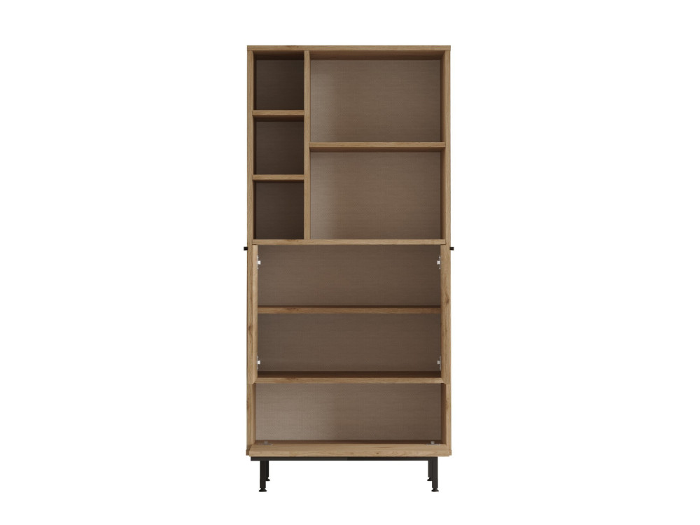 Holzschrank "Calvin" - 74 x 35 x 161 cm - Braun