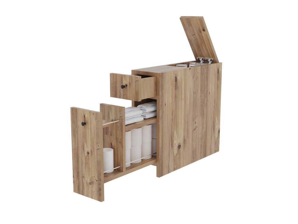 Badezimmermöbel aus Holz "Calencia" - 20 x 60 x 55 cm - Braun