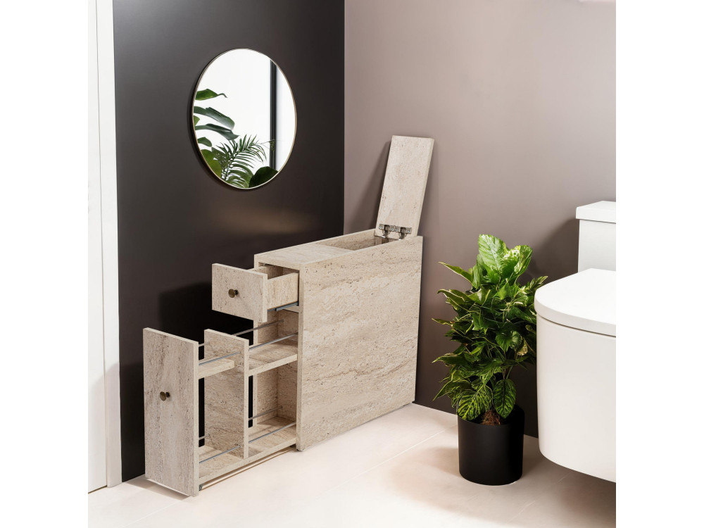 Badezimmermöbel aus Holz "Calencia" - 20 x 60 x 55 cm - Beige