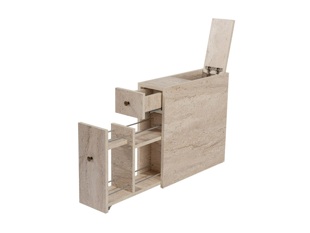 Badezimmermöbel aus Holz "Calencia" - 20 x 60 x 55 cm - Beige