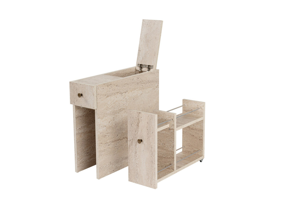 Badezimmermöbel aus Holz "Calencia" - 20 x 60 x 55 cm - Beige