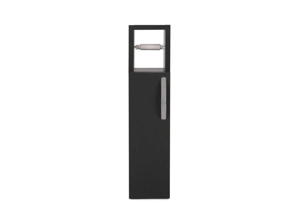 Toilettenpapierhalter aus Holz "Star" - 15 x 12 x 65 cm - Anthrazitgrau