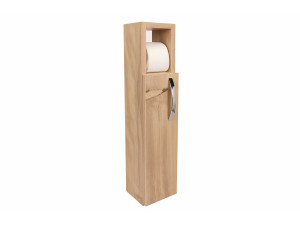 Toilettenpapierhalter aus Holz "Star" - 15 x 12 x 65 cm - Braun