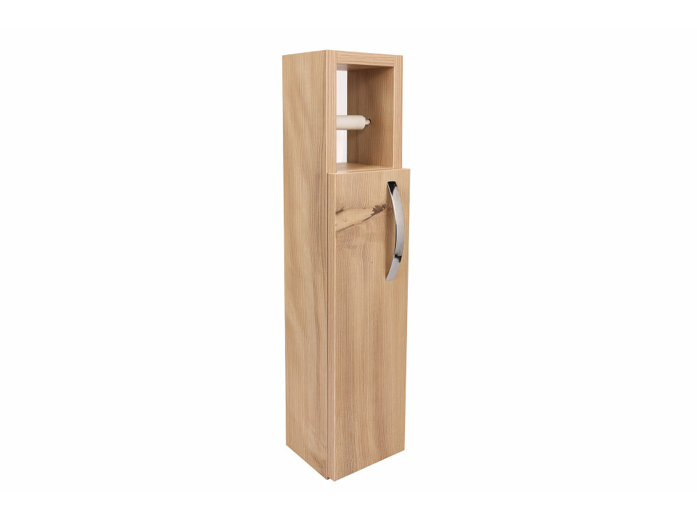 Toilettenpapierhalter aus Holz "Star" - 15 x 12 x 65 cm - Braun