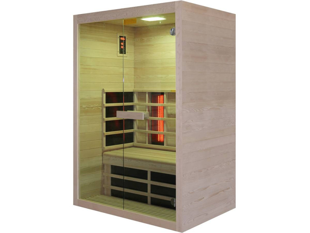 Infrarot-Saunakabine "Venus Vital" - 2 Plätze - 128.6 x 907 x 190 cm - Holz