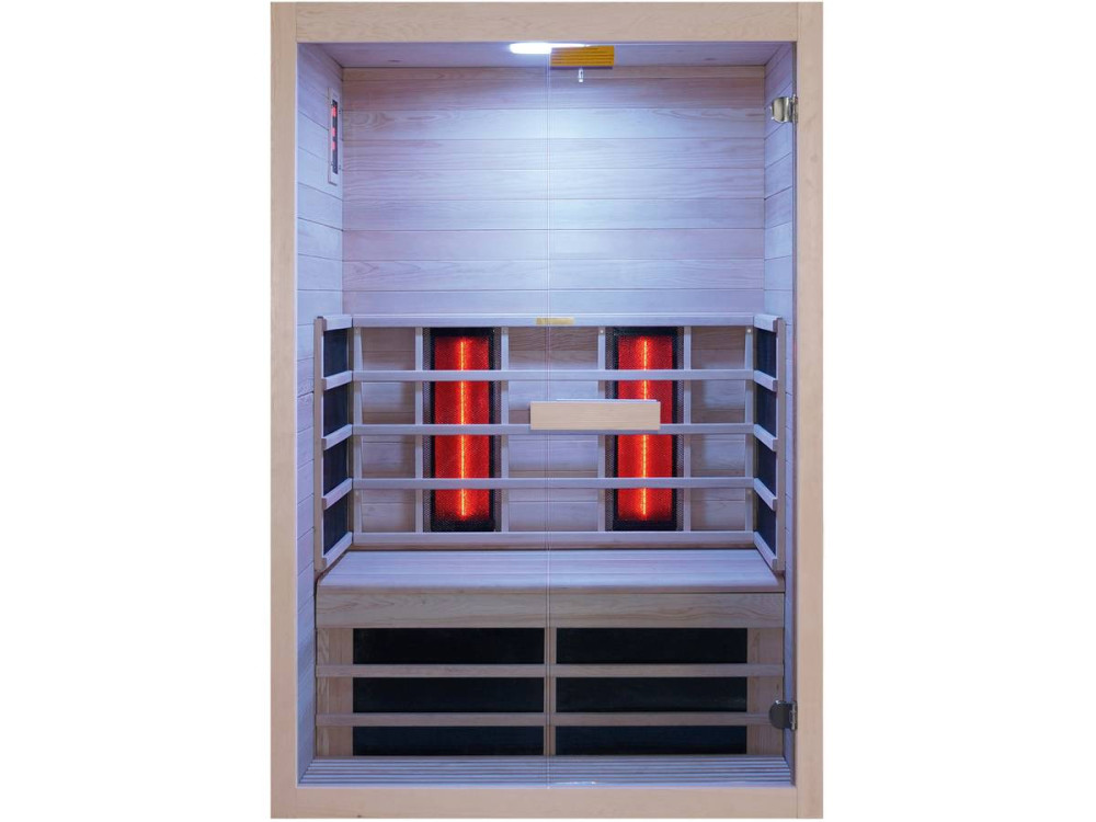 Infrarot-Saunakabine "Venus Vital" - 2 Plätze - 128.6 x 907 x 190 cm - Holz