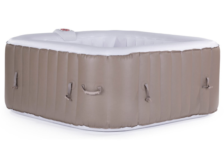 AUFBLASBARER WHIRLPOOL MONAC AUS PVC - 6 PERSONEN - TAUPE/CREME