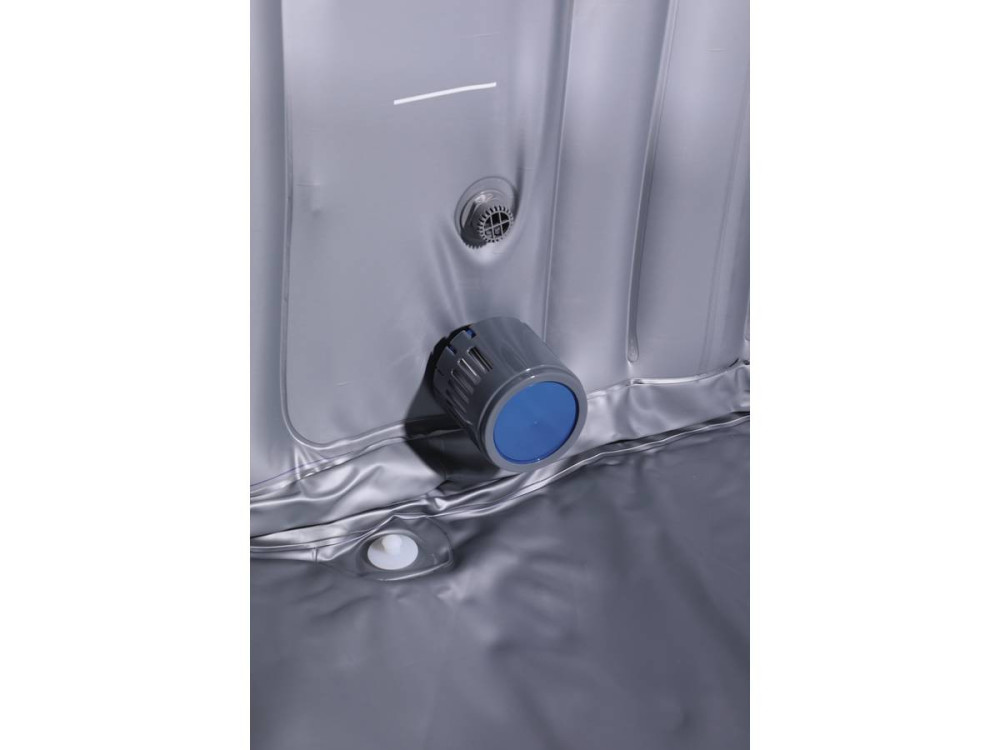 Aufblasbarer Whirlpool NICE aus PVC - 6 Personen - Grau/Schwarz