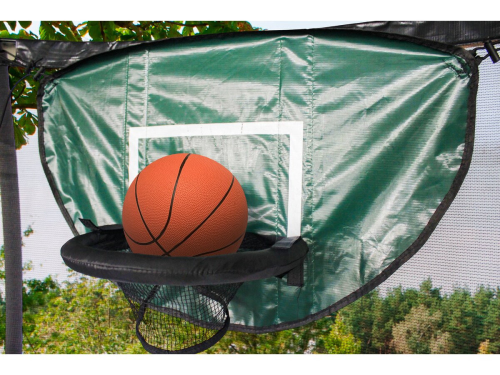 Universeller Basketballkorb für Trampoline "Loopy" - Grün