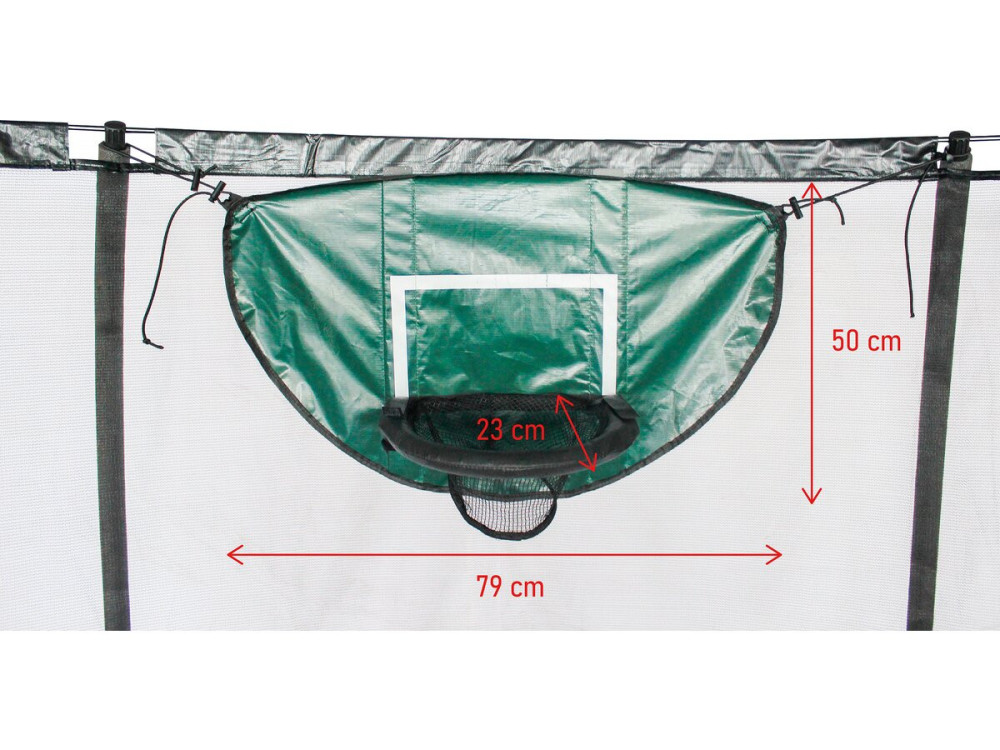 Universeller Basketballkorb für Trampoline "Loopy" - Grün