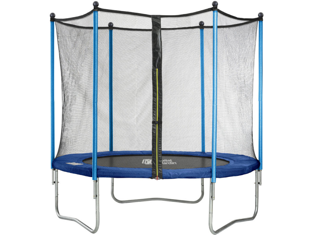 Trampolin " Happy " Ø 1.80 m -mit Netz + Leiter  + Decke + Ankerung