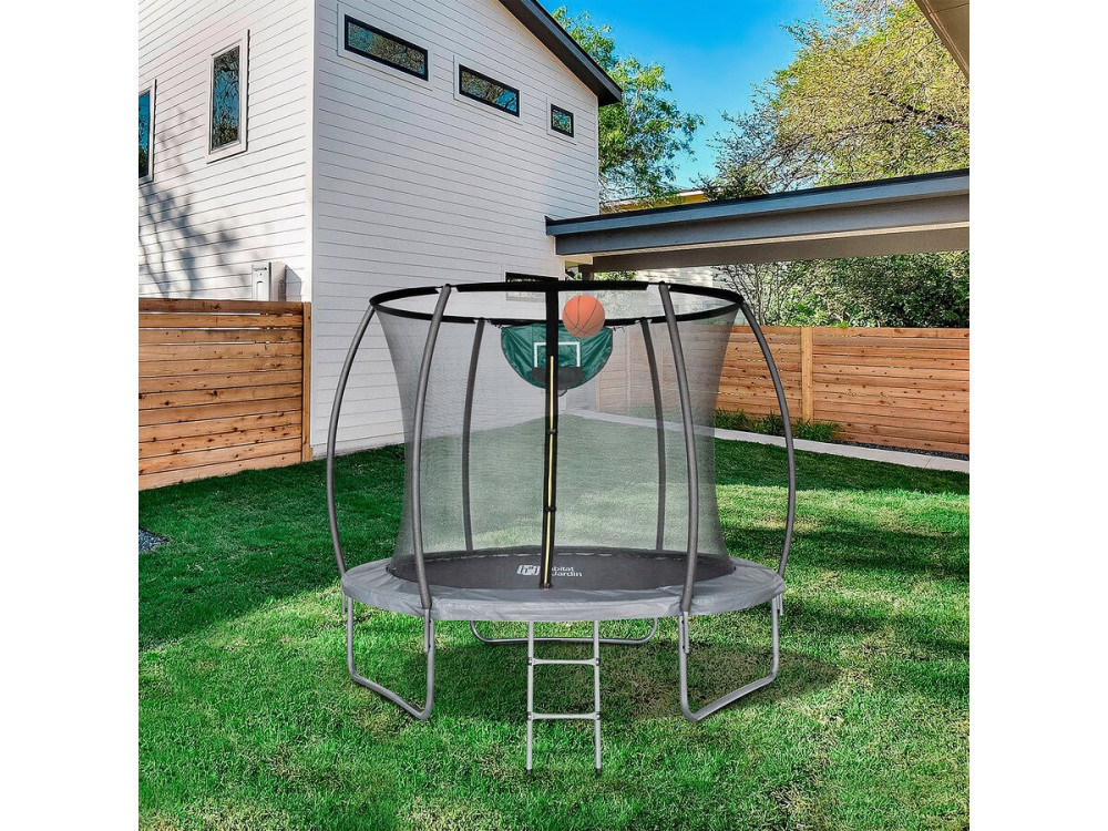 Trampolin mit Innennetz "Jumper" - Ø 4,88 m - Grau
