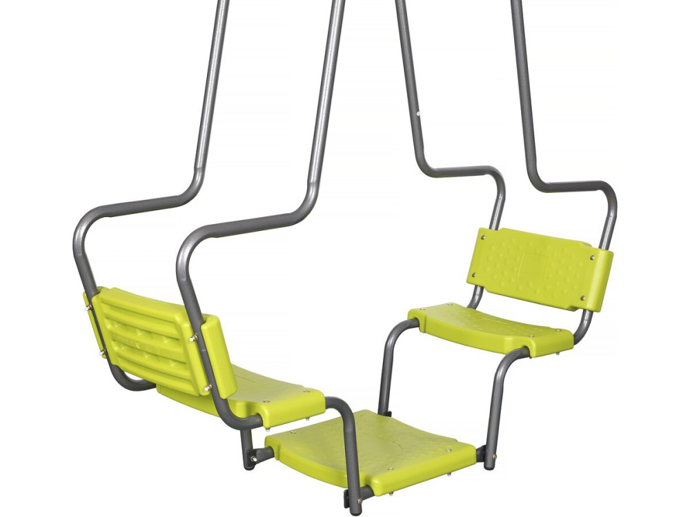 Metallschaukel "Ludo II" mit 4 Elementen - 315 x 225 x 195 cm - Grün