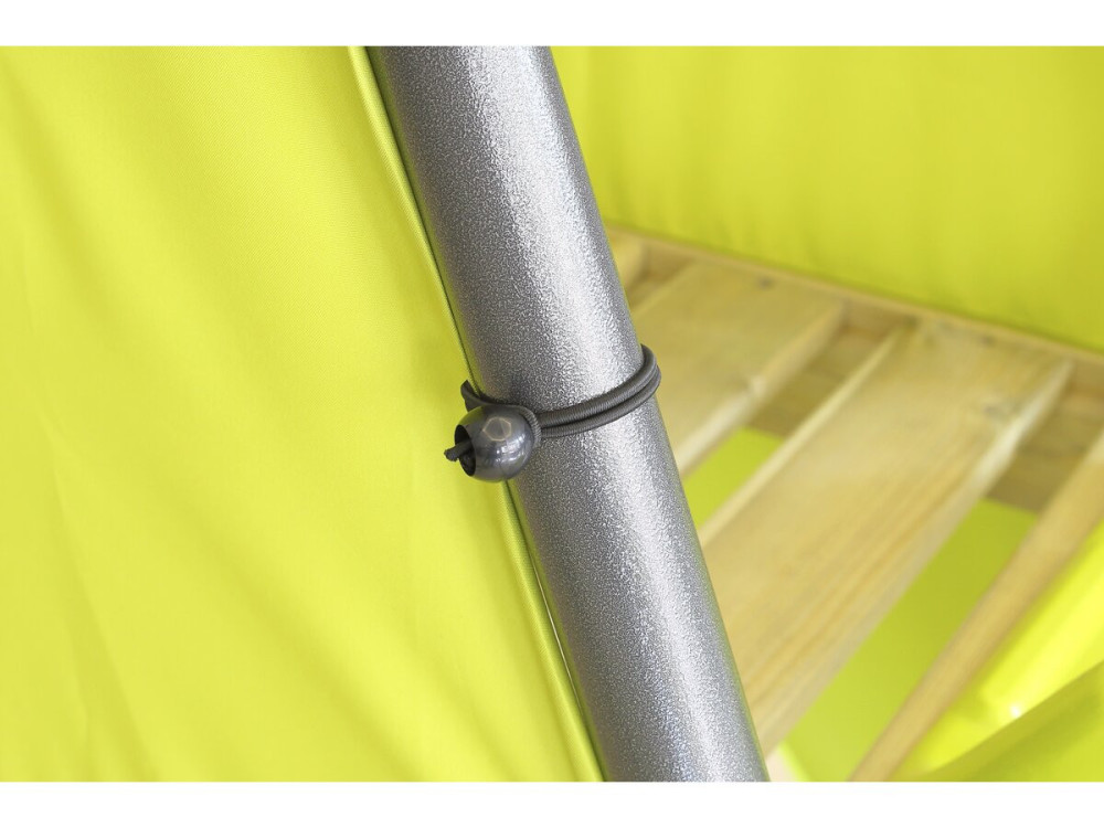 Metall-Spielgerüst mit Rutsche „Dany“ – 5 Klettergeräte – Grün