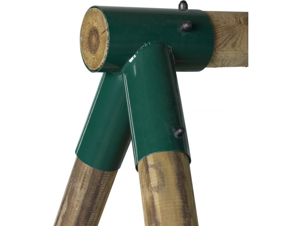 Holzschaukel "Timo" - Mit 2 Schaukeln und 1 Kletterleiter.