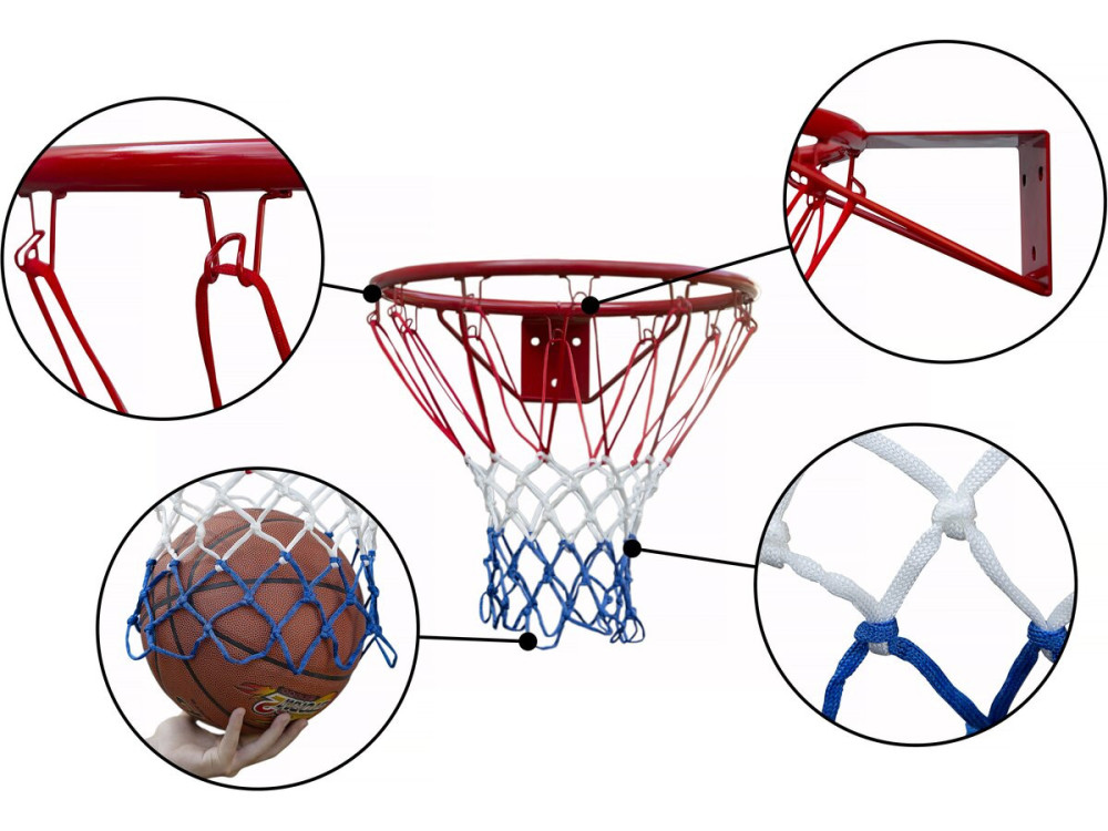 Universal-Basketballkorb für Holzrahmen