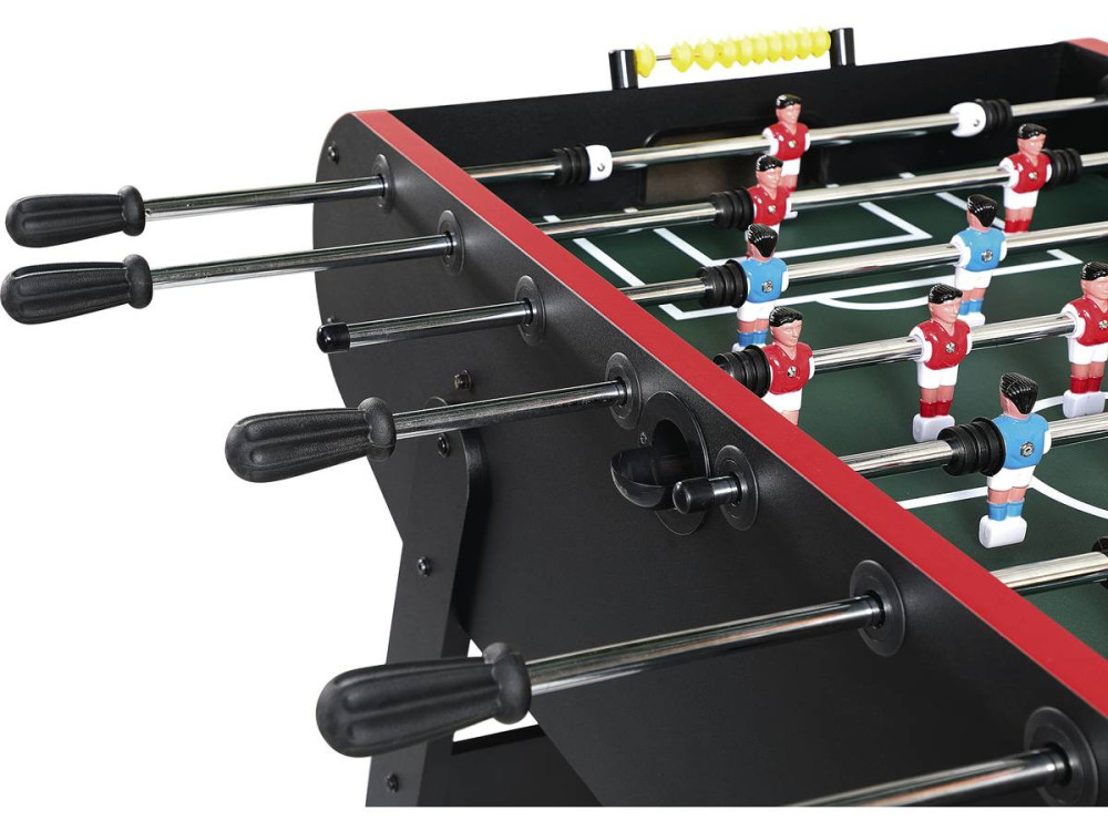 Tischfußballspiel - 140 x 74 x 86 cm - Schwarz