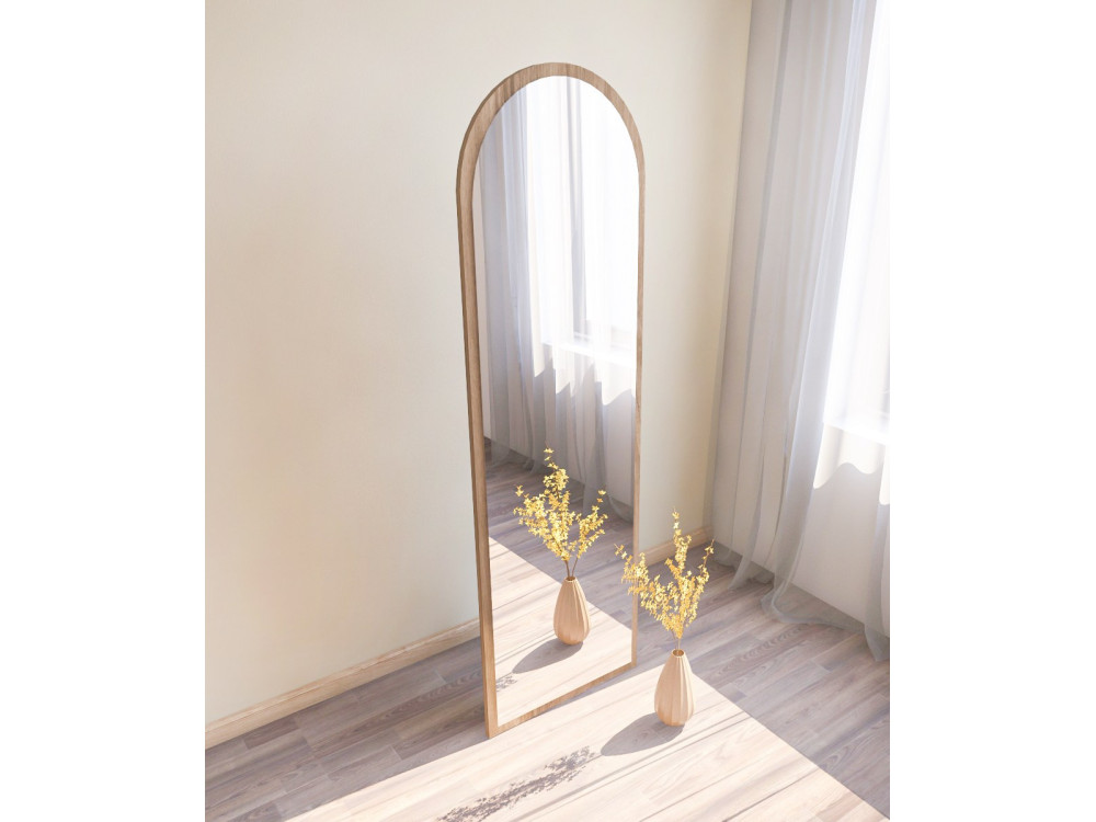 Holzspiegel "Emma" - 50 x 160 cm - Braun