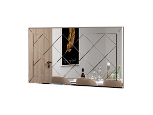 Holzspiegel "Pauli" - 120 x 60 cm - Weiß