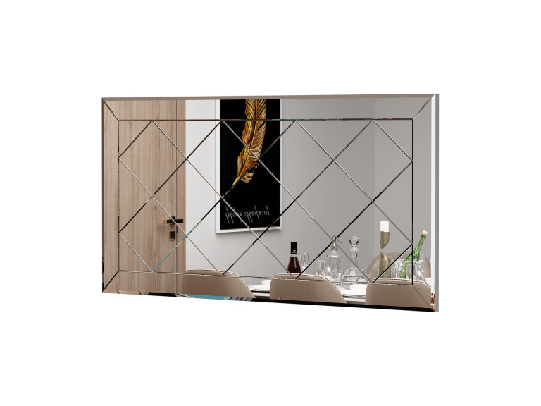 Holzspiegel "Pauli" - 120 x 60 cm - Weiß