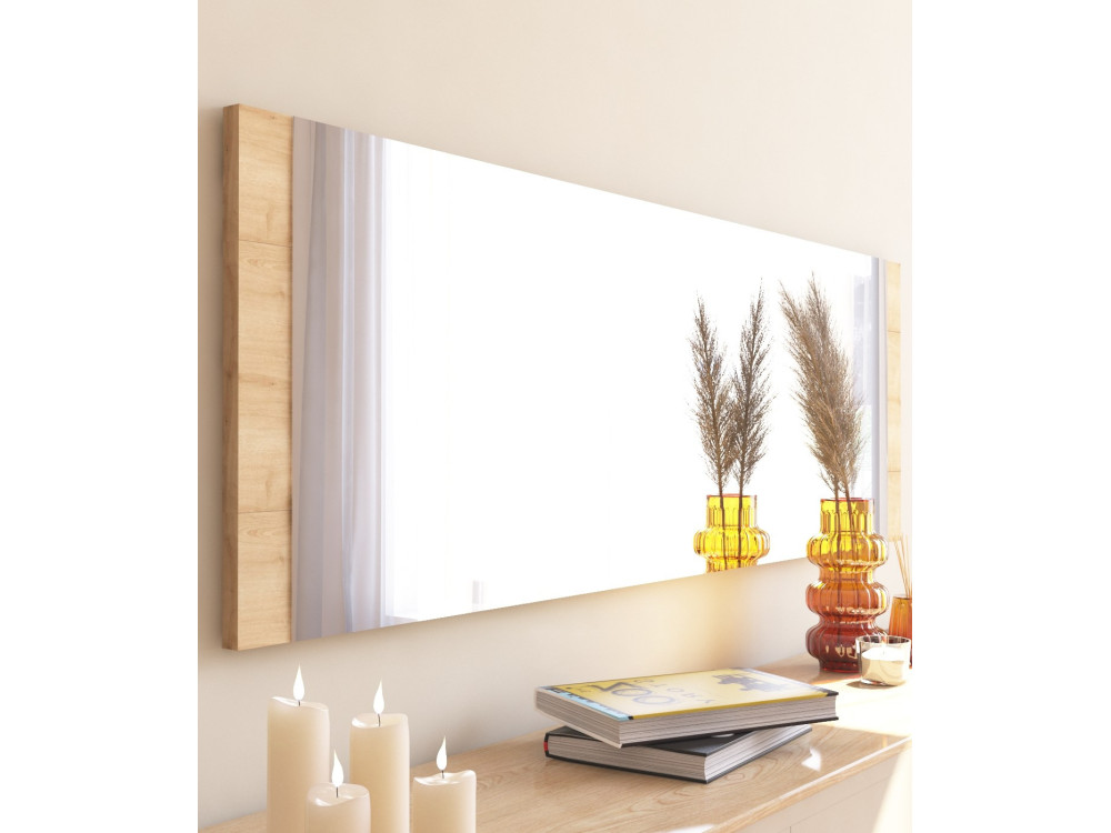 Holzspiegel "Azus" - 40 x 120 cm - Braun