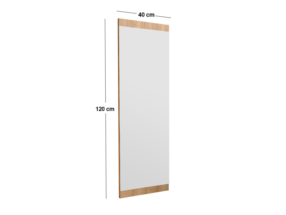 Holzspiegel "Azus" - 40 x 120 cm - Braun