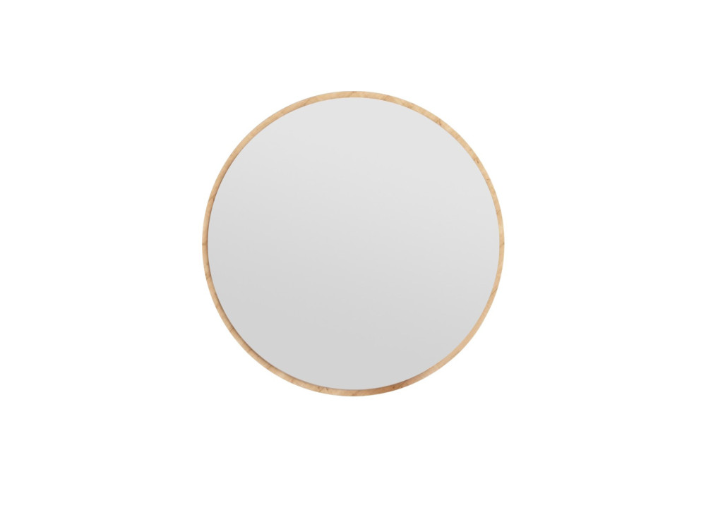 Holzspiegel "Ozze" - 60 x 60 cm - Beige