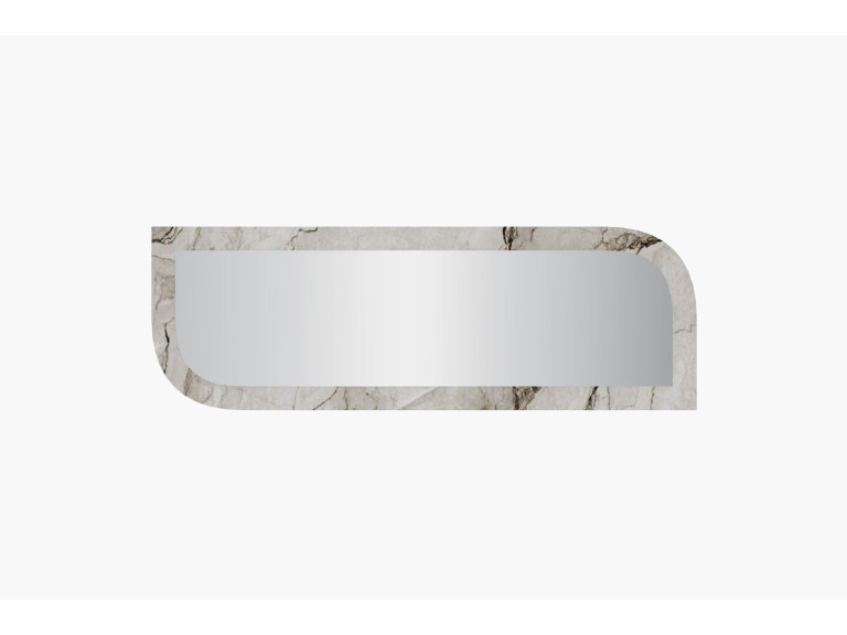 Holzspiegel "Arni" - 120 x 40 cm - Beige