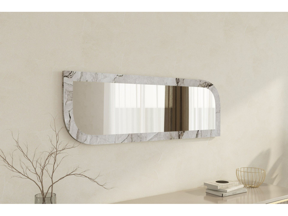 Holzspiegel "Arni" - 120 x 40 cm - Beige