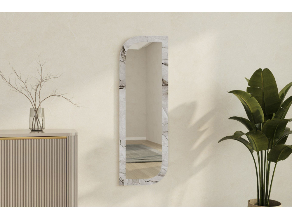 Holzspiegel "Arni" - 120 x 40 cm - Beige