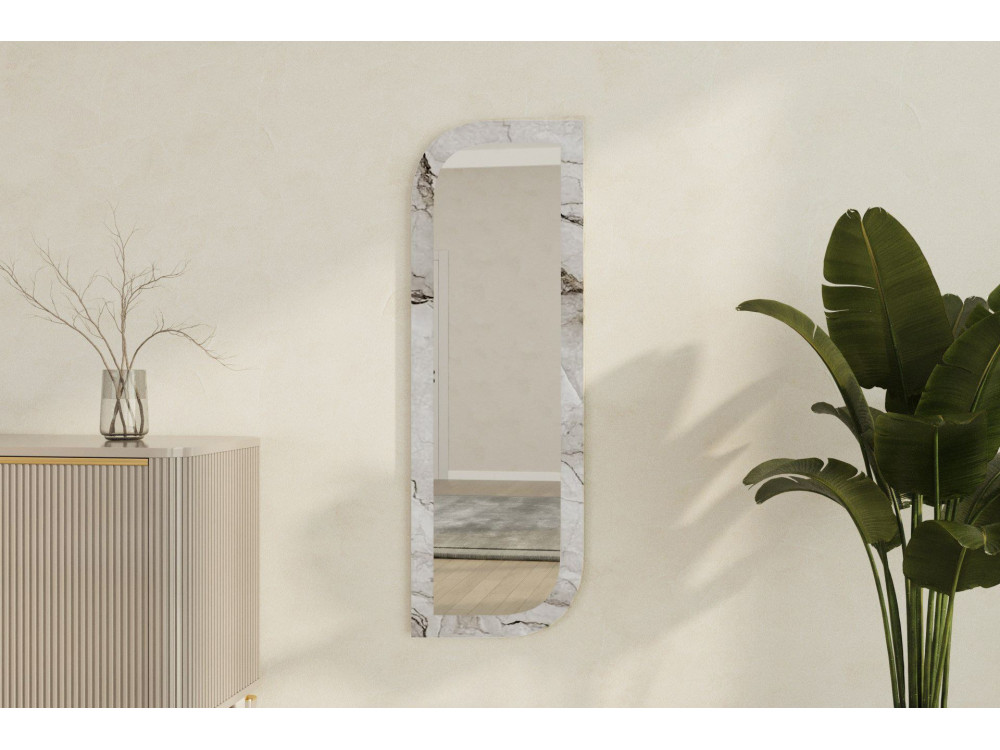 Holzspiegel "Arni" - 120 x 40 cm - Beige