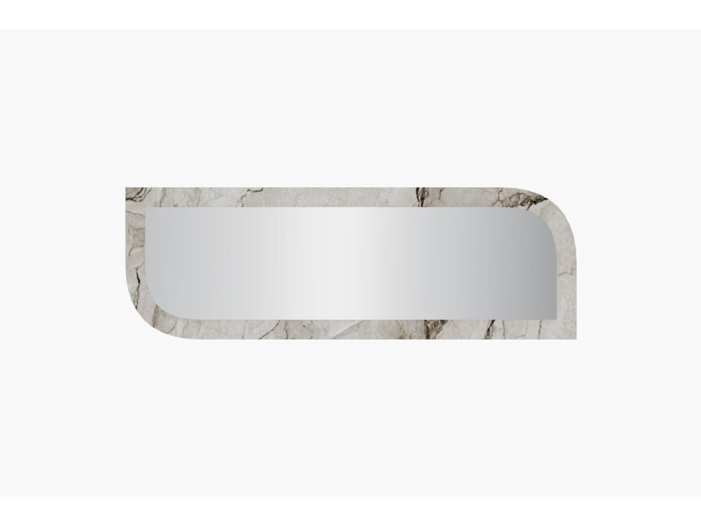 Holzspiegel "Arni" - 120 x 40 cm - Beige