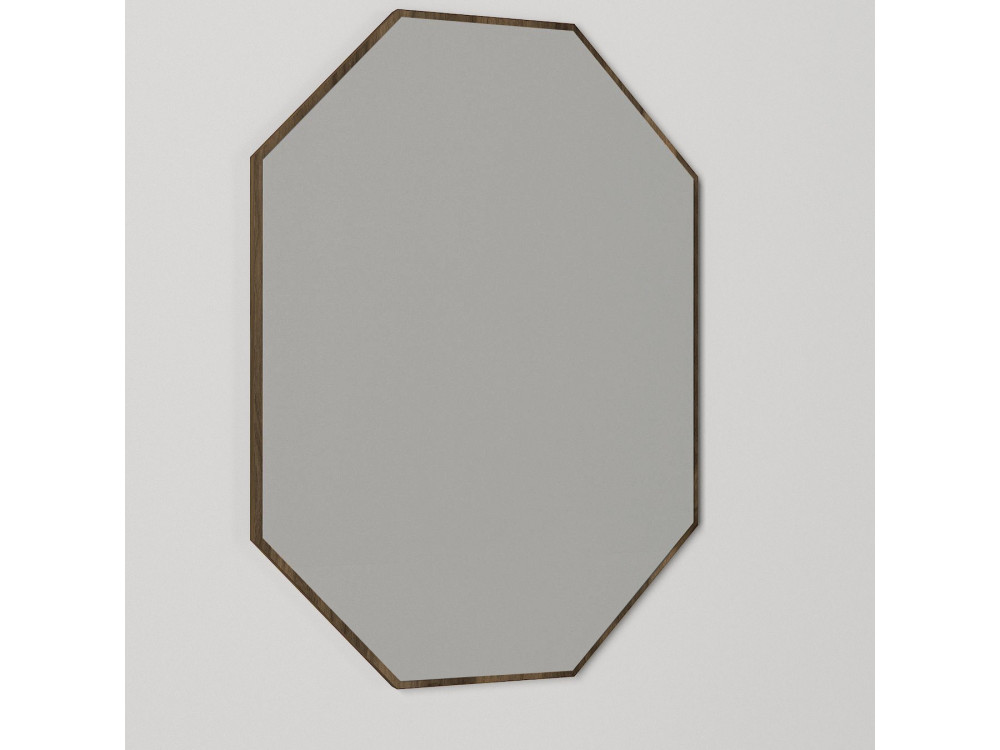 Deko-Spiegel aus Holz "Lost" - 45 x 70 cm - Braun