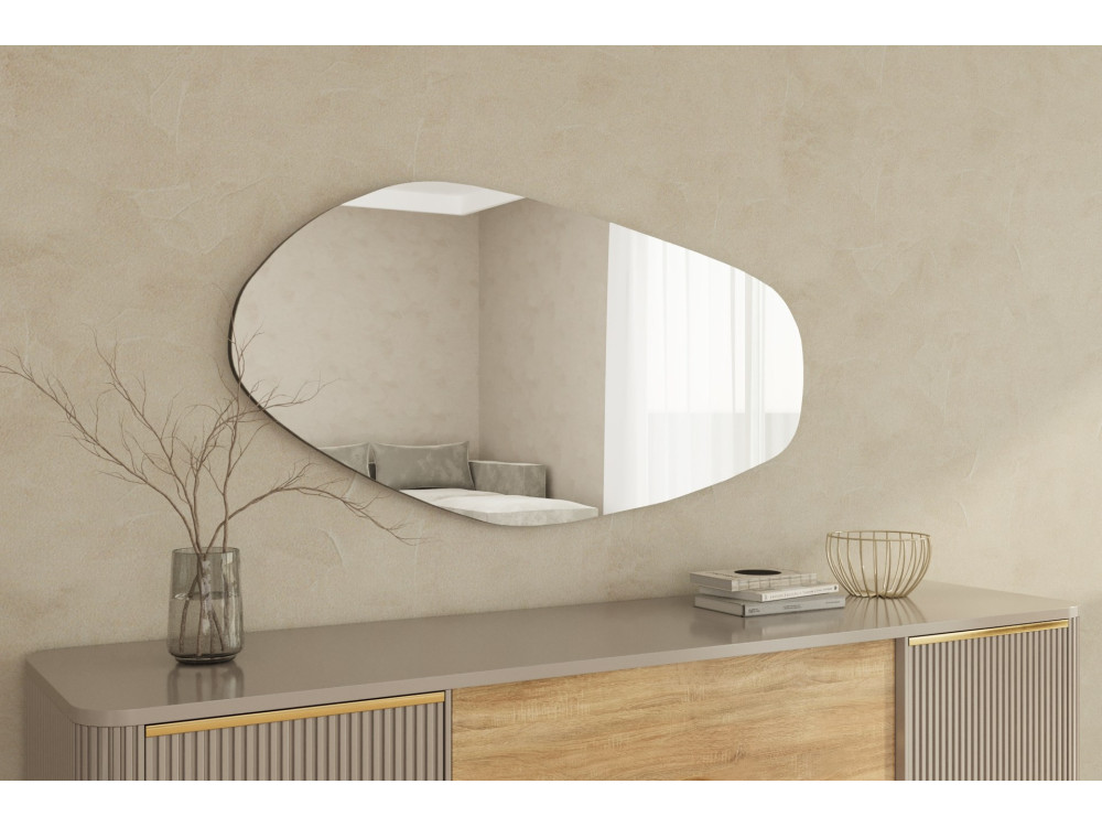Holzspiegel "Bella " - 60 x 120 cm - Schwarz
