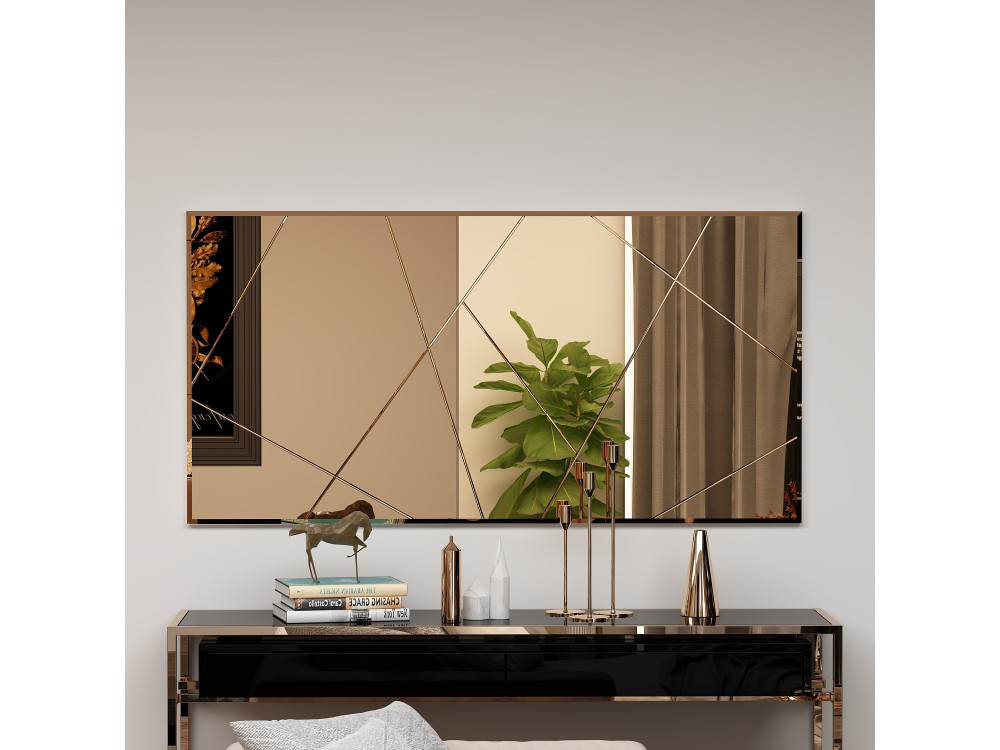 Holzspiegel "Orezo" - 120 x 60 cm - Bronze