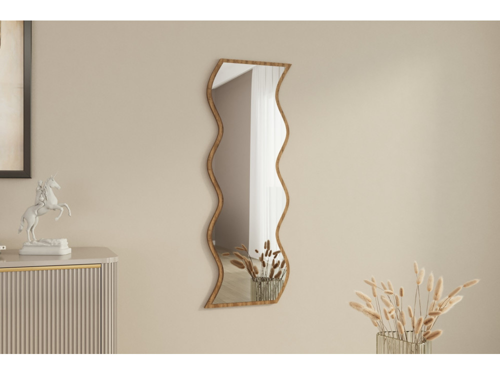 Holzspiegel "Safi" 40 x 2,2 x 120 cm - Weiß